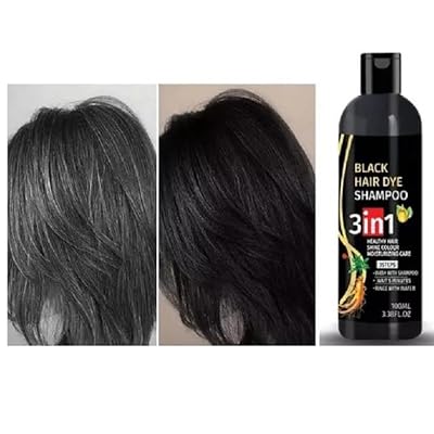 AI Black Hair Dye Shampoo 3-in-1 (Pack of 2) – Cleanse, Condition & Color