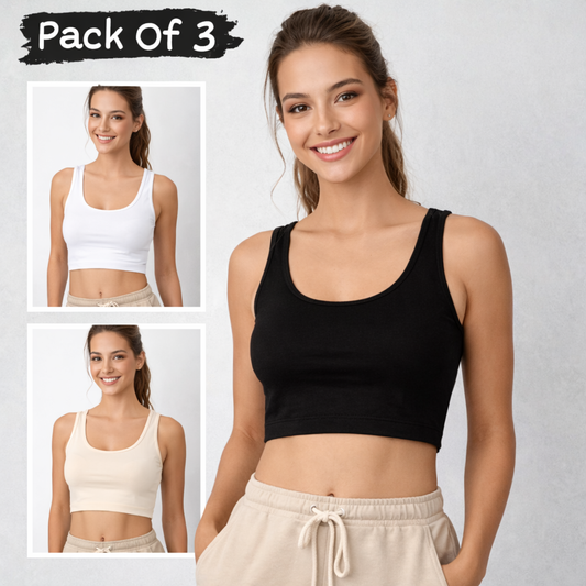Womens Multicolor Air Bra (Pack of 3)
